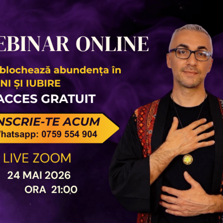 WEBINAR GRATUIT - Abundența